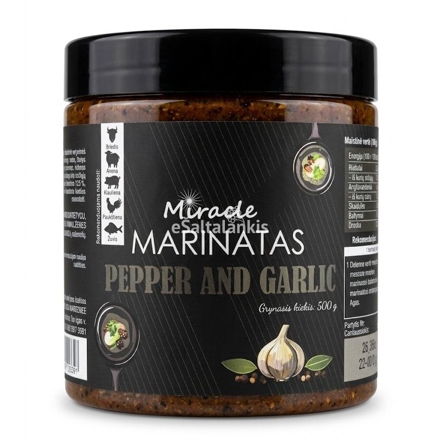Marinatas MIRACLE PEPPER AND GARLIC Marinatas MIRACLE PEPPER AND GARLIC
