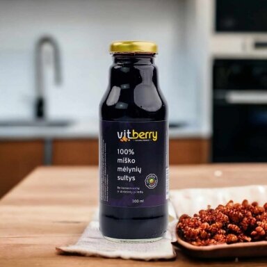 Miško mėlynių sultys 300 ml.