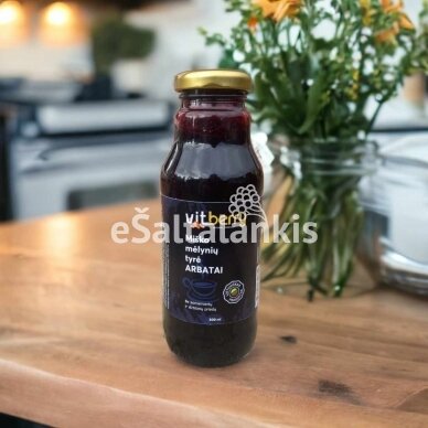 Miško mėlynių tyrė arbatai 300 ml. Miško mėlynių tyrė arbatai 300 ml.