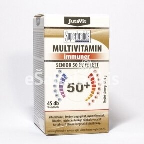 Maisto papildas Multivitamin Immuner Senior 50+ su laktobacilomis "JutaVit"