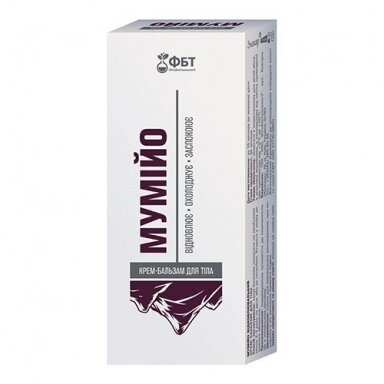 Mumijo FBT Kremas – balzamas kūnui 75 ml. Mumijo FBT Kremas – balzamas kūnui 75 ml.