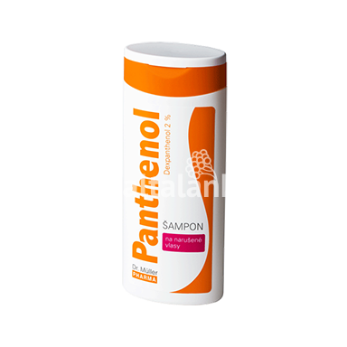 Pantenol šampūnas 2 % pažeistiems plaukams, 250 ml. Dr. Muller