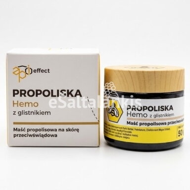 Propolio tepalas su ugniažolėmis hemorojaus srities priežiūrai „Propoliska Hemo“, 50 ml