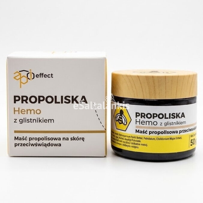 Propolio tepalas su ugniažolėmis hemorojaus srities priežiūrai „Propoliska Hemo“, 50 ml Propolio tepalas su ugniažolėmis hemorojaus srities priežiūrai „Propoliska Hemo“, 50 ml