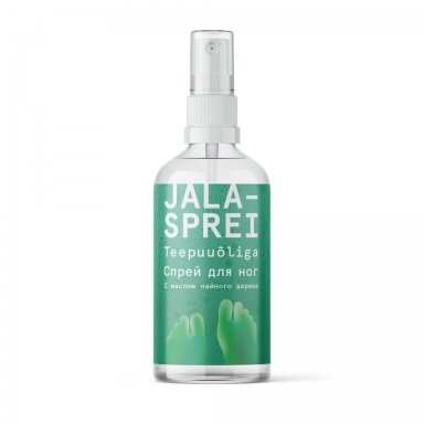 Purškalas kojoms su arbatmedžio aliejumi, 100 ml. Purškalas kojoms su arbatmedžio aliejumi, 100 ml.