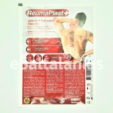 Reumaplast + Capsicum, Kamparas ir Mentolis, 10 x 16 cm.