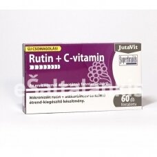 Maisto papildas Rutinas + vitaminas C 60 tab. "JutaVit"