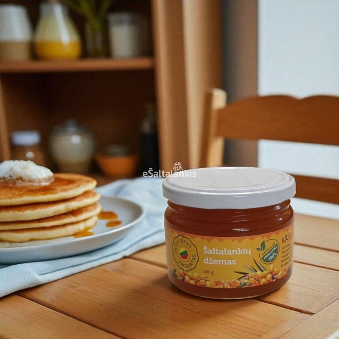 Šaltalankių džemas 340g. Šaltalankių džemas 340g.