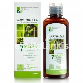 Šampūnas, stabdantis plaukų slinkimą "7 aliejų kompleksas" 200 ml.