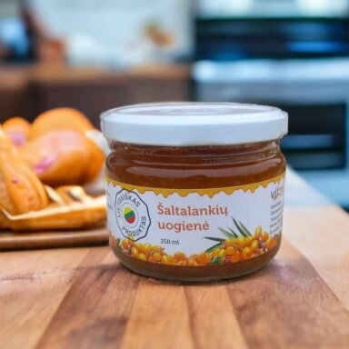 Šaltalankių uogienė 250 ml. Šaltalankių uogienė 250 ml.