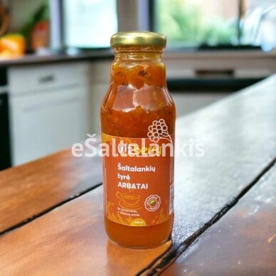 Šaltalankių tyrė arbatai, 300 ml. Šaltalankių tyrė arbatai, 300 ml.