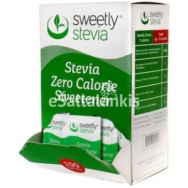 Maisto papildas Stevija milteliai 150 pakelių po 1,2 mg