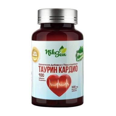 Maisto papildas Taurinas 100 tab. "Niksen" Maisto papildas Taurinas 100 tab. "Niksen"