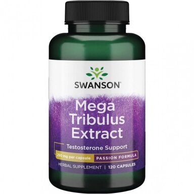 Maisto papildas TRIBULUS EXTRACT (GULSČIOJI RAGUŽĖ) 120 kap. "SWANSON"