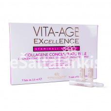 Vita-Age Excellence Kolageno koncentratas veido, kaklo ir dekoltė odai, 7 ampulės po 2,5 ml.