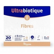 Maisto paplidas Vitavea Ultrabiotique Fibres gyvosios bakterijos su skaidulomis Fibregum®, 10 pakelių
