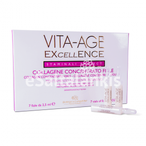 Vita-Age Excellence Kolageno koncentratas veido, kaklo ir dekoltė odai, 7 ampulės po 2,5 ml.