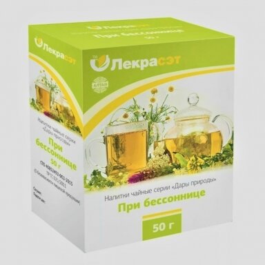 Žolelių arbata "Gamtos turtai" Nemigai 50g. "LekraSet"