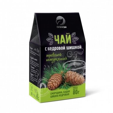 Žolelių arbata "Kedrų kankorėžių" 80g.